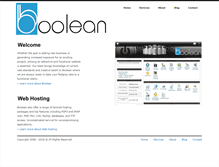 Tablet Screenshot of boolean.co.nz